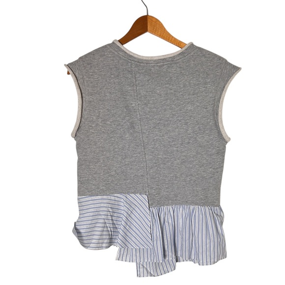 3.1 Phillip Lim Grey French Terry Combo Tank Top Size S/P - Picture 5 of 7